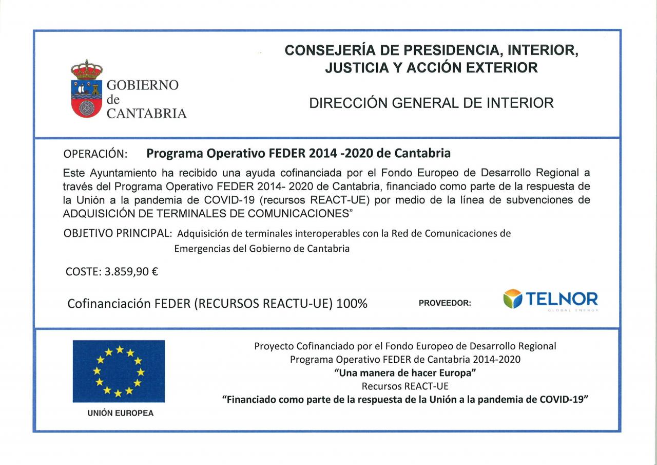 cartel subvencion