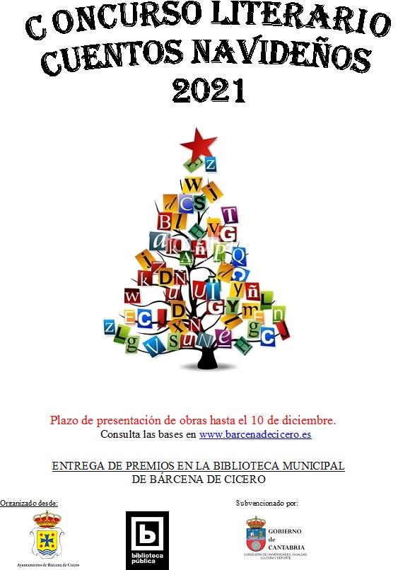 Cartel Concurso Cuentos de Navidad 2021