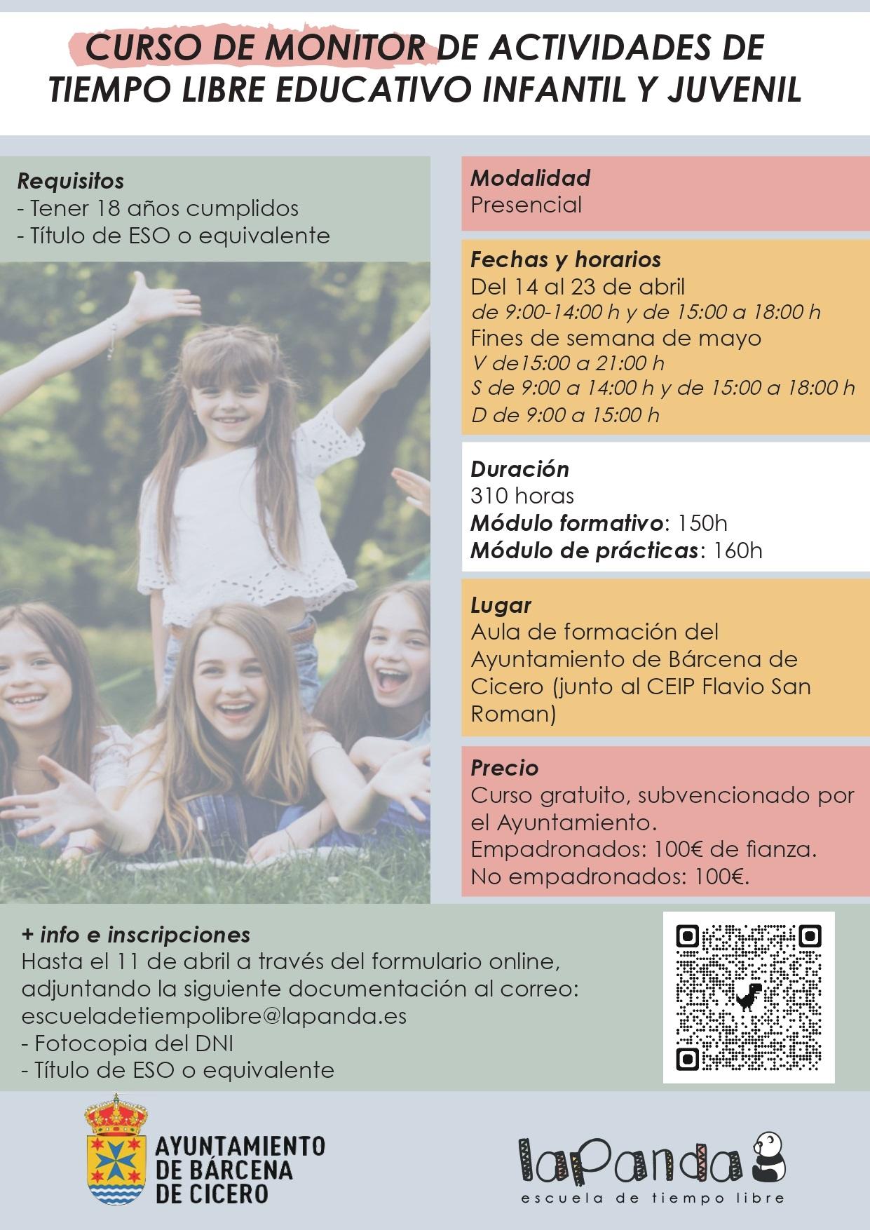 CURSO MONITOR DE TIEMPO LIBRE