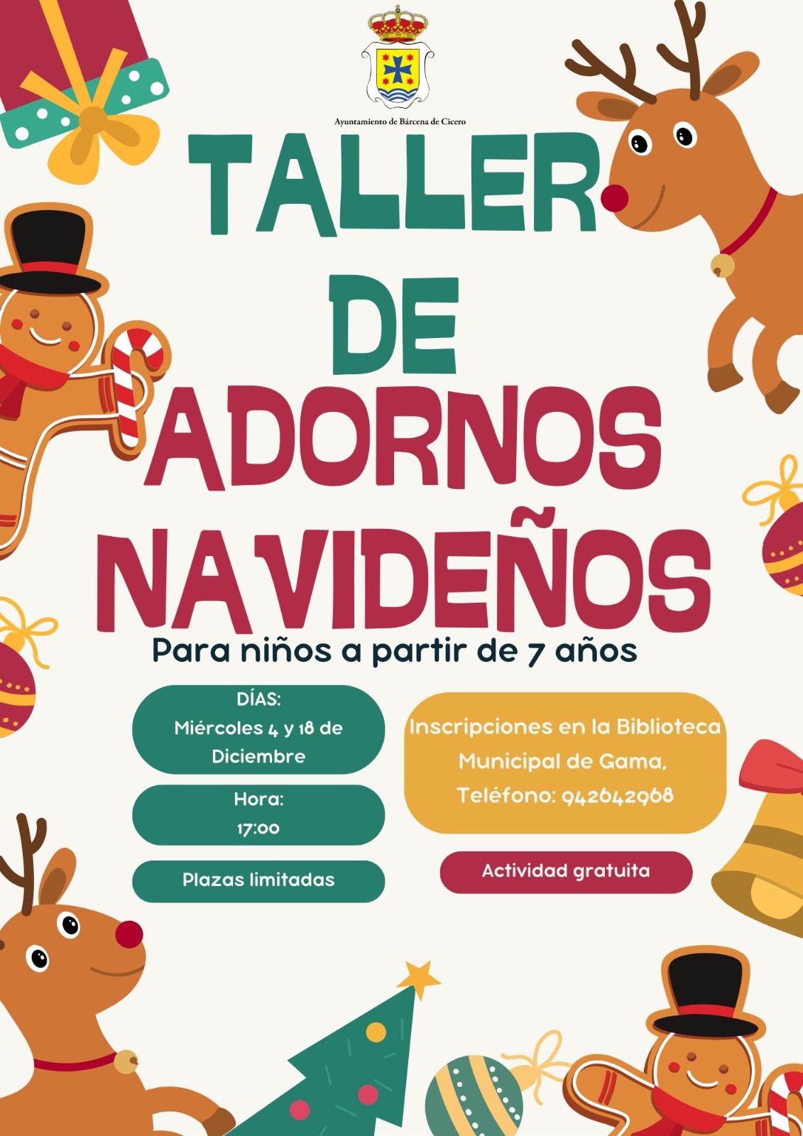 Talleres de adornos navideños 2024