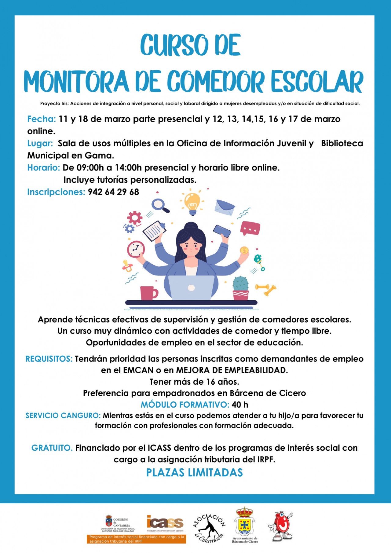 Curso Monitor Comedor Escolar